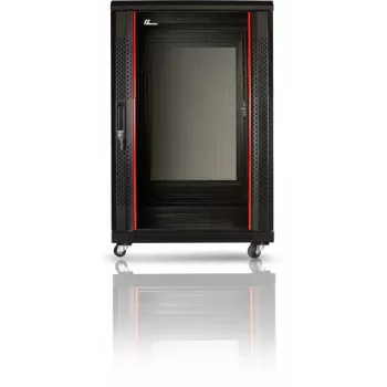 Dulap rack pe podea GETFORT 19 inch 15U 600x800 mm, negru