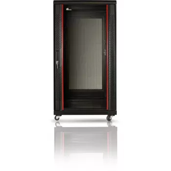 Dulap rack pe podea GETFORT 19 inch 22U 600x600, negru