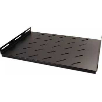 Raft fix Getfort 60 cm pentru dulap rack 1U 19 inch, negru, 50 kg