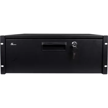 Sertar rack Getfort GF-4U-drawer 4U - sertar glisant de 19 inch cu încuietoare, negru