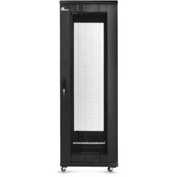 Dulap rack de podea GETFORT 19 inch 42U 600x800 perforat, negru (RAL 9005)
