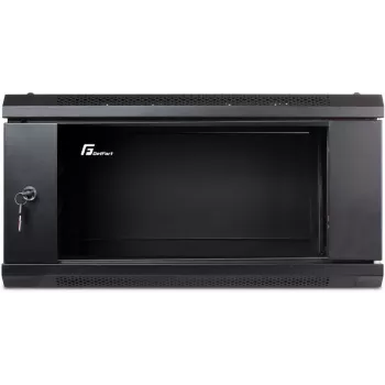 Carcasă rack Getfort ECO v2 19 inch 4U 600x450 pentru montaj pe perete neagră
