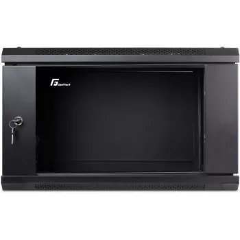 Carcasă rack Getfort ECO v2 19 inch 6U 600x450 pentru montaj pe perete neagră