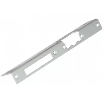 Rozetă de ușă lungă în unghi, dreapta, ELEKTRA-PLUS, maro, 240x40 mm, oțel vopsit, pentru cilindru profil euro, montaj pe suprafață, ușă de interior, seria 2423