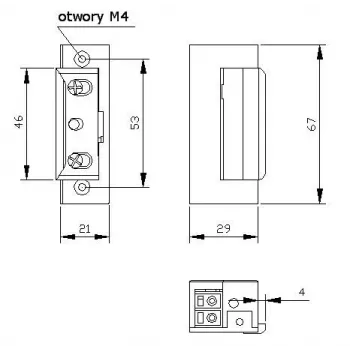 Electroînchizător ELEKTRA-PLUS R4 cu memorie și blocare mecanică, simetric, 24V, 7544