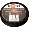 Bandă izolatoare electrică din material textil REPERO 734, bumbac, neagră, 19mm x 25m