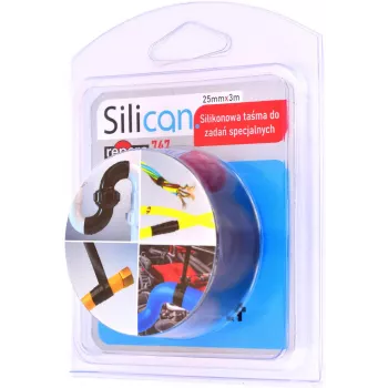 Bandă autoadezivă din silicon Repero 747 25mm x 3m neagră TTE747S1-0025-03
