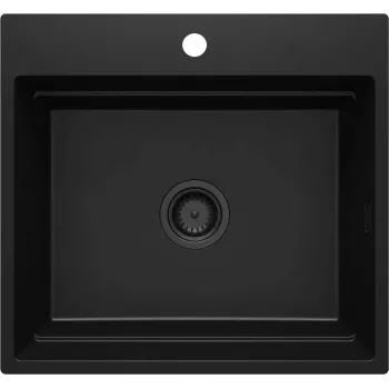 DEANTE Magnetic Granite Sink 1-Bowl Black
