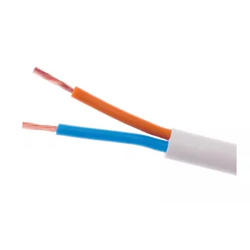 ELEKTROKABEL OMY 2x1mm² H03VV-F Cablu electric alb 100m