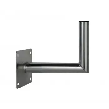 CORAB USL-48/250AL Suport de perete în unghi pentru stâlp de 48mm, braț 250mm, aluminiu, argintiu