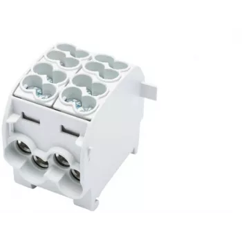 Bloc de distribuție SIMET SCB 25-2 Al/Cu 80-120 SIMBLOCK - gri 81505002