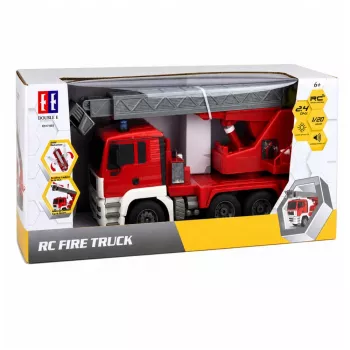 LEAN TOYS Mașină de pompieri cu braț rotativ 660°, telecomandă RC 1:20