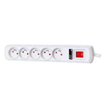 Prelungitor Getfort cu protecție la supratensiune 5A 5m gri