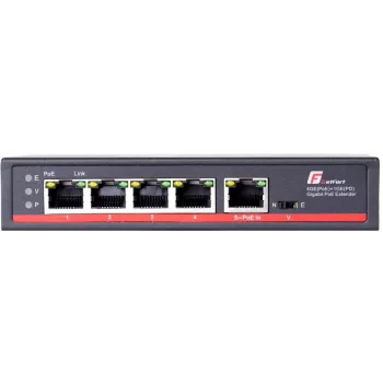 Switch PoE GETFORT GF-105-4PG-PD-90 4 GE + 1 GE 90W (PoE-In)