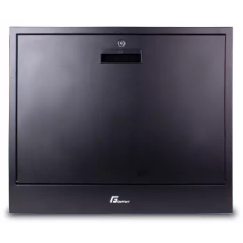 Carcasă rack Getfort 2U de perete pentru CCTV 580x540x130mm neagră