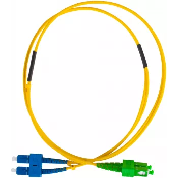 Cablu patch fibră optică GETFORT SM SC/UPC-SC/APC duplex 3m