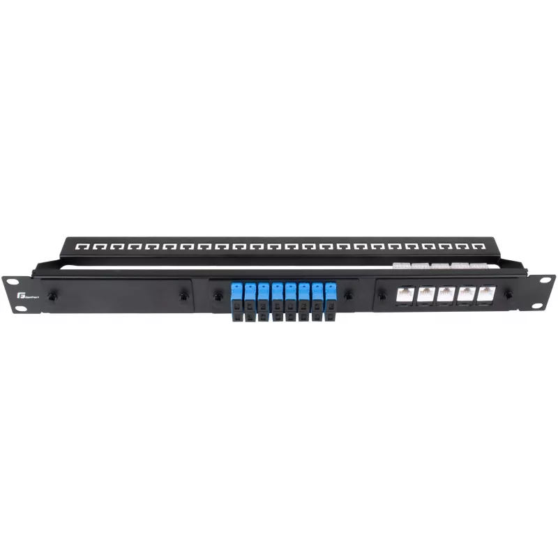 Patch panel modular Getfort 1U 24 porturi negru
