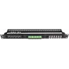 Patch panel modular Getfort 1U 24 porturi negru