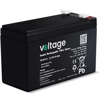 Acumulator AGM VOLTAGE 12V 9Ah VE12-9.0 (durată de viață 6-9 ani)