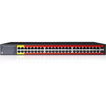 Switch GETFORT GF-148-48PG-2S-800 PoE+ administrat 48 porturi Gigabit + 2 SFP 800W