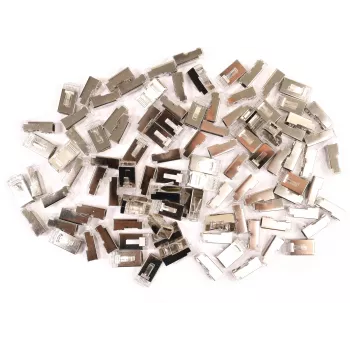 Conector RJ45 Cat.6 ecranat GETFORT 8P8C cu ghidaj de fir (100 bucăți)