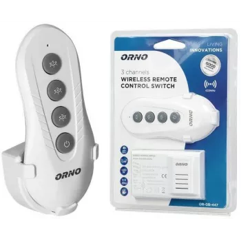 Set controler de iluminare wireless ORNO OR-GB-447 cu 1 canal și telecomandă RF 433,92 MHz 1000W