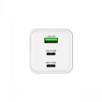 GRATEQ HALTI Încărcător de perete GaN PD/PPS 2xUSB-C/1xUSB-A 100W Negru