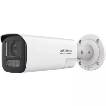 Hikvision DS-2CD1B47G3H-LIUF/SRB(2.8mm) Cameră IP 4MP ColorVu cu lumină albă, microfon încorporat, MicroSD, PoE