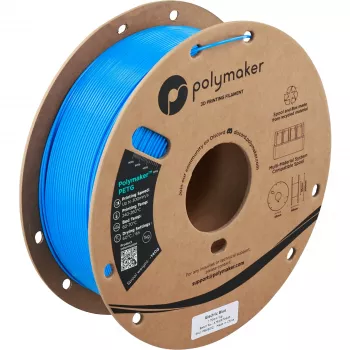Filament Polymaker PETG pentru imprimantă 3D, 1,75 mm, 1 kg, Electric Blue (PB05012)