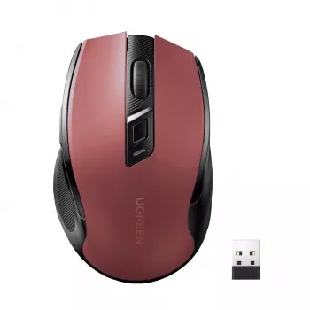 Mouse optic wireless UGREEN MU006 2,4GHz / Bluetooth 5.0 4000 DPI - roșu