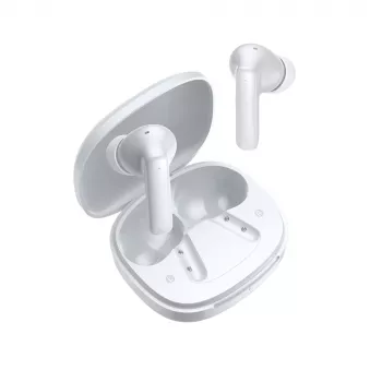 Căști wireless in-ear QCY T13 Pro cu anulare activă a zgomotului ANC - albe