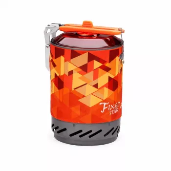 Aragaz de camping Fire-Maple FMS-X2 cu oală portocalie