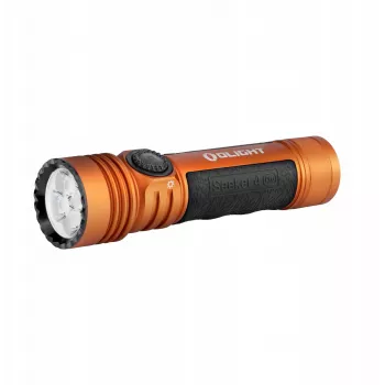 Lanternă LED OLight Seeker 4 Pro, portocaliu, 4600 lm, 205 g