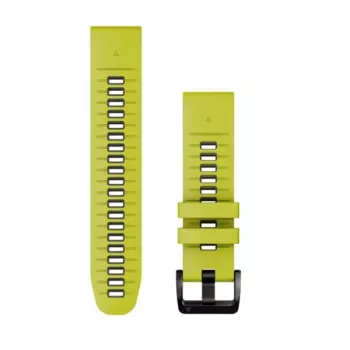 Garmin QuickFit 22 mm Curea ceas din silicon, Lime/Graphite (010-13280-03)