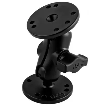 RAM MOUNTS Braț scurt de montare B-Size + 2x B-Size 1.0 Ball Round 2.5 Base
