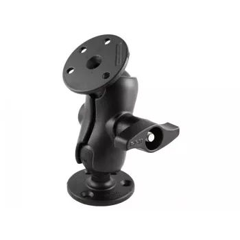 Braț scurt cu dublă articulație RAM MOUNTS cu 2 plăci rotunde cu bilă mărimea D de 2,25
