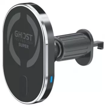 CELLY Suport auto MagSafe cu încărcare wireless - încărcare rapidă Qi 15W, prindere pe grilă de ventilație, rotație 360°, negru