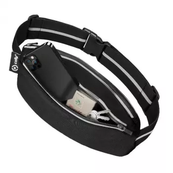 CELLY Centură de alergare universală impermeabilă până la 6,9, negru