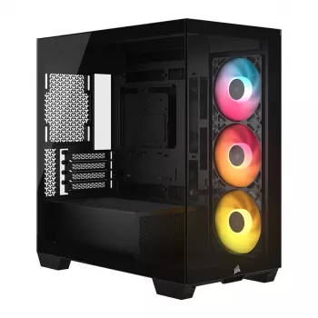 Corsair 2800X RS-R ARGB carcasă PC Micro-ATX, sticlă călită, negru, 3x ventilatoare RS120-R ARGB