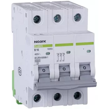 NOARK Ex9BN 3P B25 Miniature Circuit Breaker MCB 25A 6kA B-Curve 3-Pole