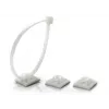 Suport autocolant pentru cleme de cablu TRYTYT HW-3AC alb (100 buc.)