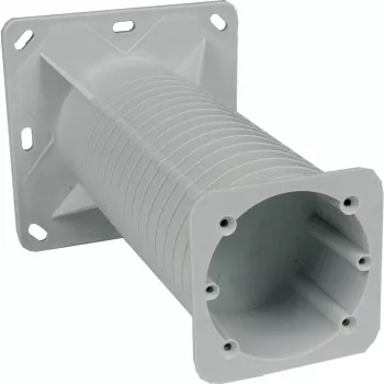 Cutie de instalație electrică KOPOS KEZ_KB pentru fațade termoizolate, 120x120mm, gri/portocaliu