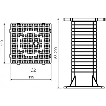 KOPOS MDZ_KB Placă de montaj pentru sisteme de izolare termică