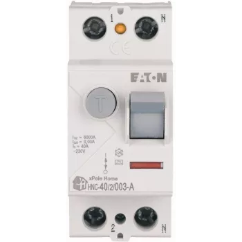 EATON HNC-40/2/003-A 40A 2P 30mA Tip A Întrerupător diferențial 6kA
