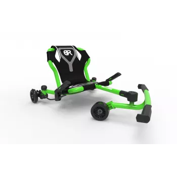 EzyRoller Drifter X Kart cu drift cu propulsie prin picioare, 4-12 ani, verde lime