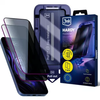 3MK PROTECTION Apple iPhone 14 Pro - 3mk Hardy Privzone 9H Folie de protecție ecran din sticlă securizată cu confidențialitate