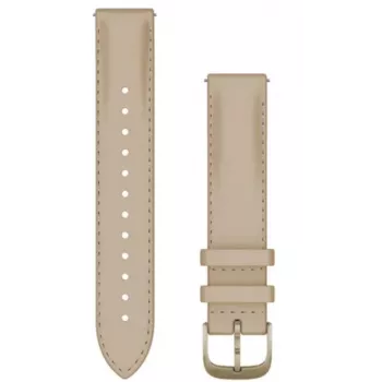 Curea din piele Garmin Quick Release 18mm Light Sand cu cataramă Cream Gold 010-12932-60
