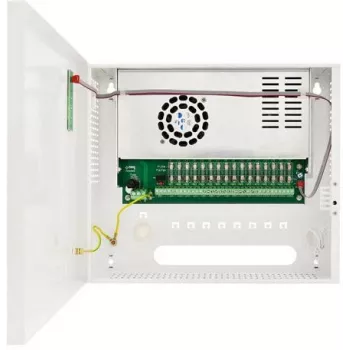 Sursă de alimentare în comutație stabilizată Pulsar HPSDC-12V16X1A pentru 16 camere HD 12V/15A/16×1A/TOPIC