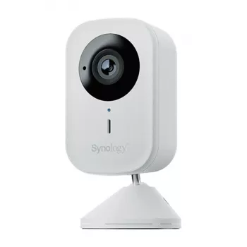 Cameră cub Wi-Fi Synology CC410W 4MP cu AI, vedere panoramică 360°, audio bidirecțional, IP67, PoE