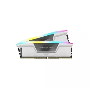 Kit memorie CORSAIR Vengeance RGB 32GB (2x16GB) DDR5 6000MHz CL38 alb, dual channel
